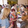 Регистрация на конгресс в холле Рязанской областной филармонии