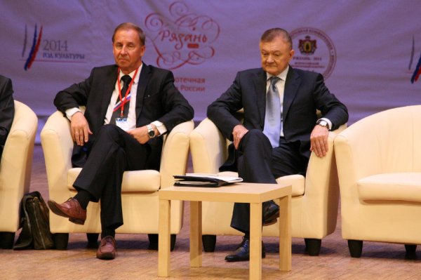 Президент РБА В. Р. Фирсов и губернатор Рязанской области О. И. Ковалев
