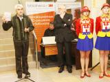 Писатель Б. Т. Евсеев выступает на церемонии открытия Выставки