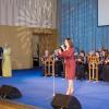 Министр культуры Красноярского края Е. Н. Мироненко приветствует участников церемонии закрытия