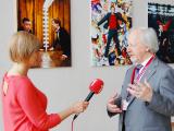 Президент РБА М. Д. Афанасьев дает интервью (автор фотографии: Юрий Жуков)
